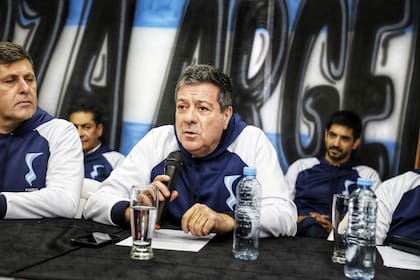 Mariotto, la semana pasada, en el primer plenario de Fuerza Argentina