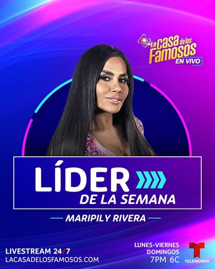 Maripily se convirtió en la nueva líder de la semana en La Casa de los Famosos
