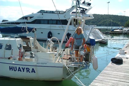 Marisa a bordo del Huayra