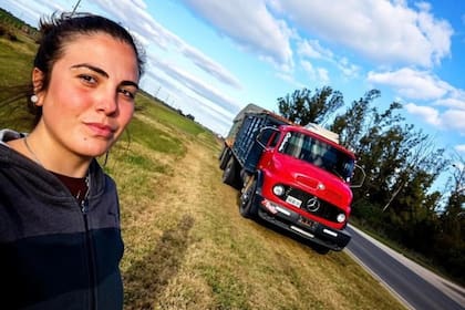 Marisel Reynoso tiene 24 años y hace cuatro meses comenzó a trabajar en una empresa de transporte de granos