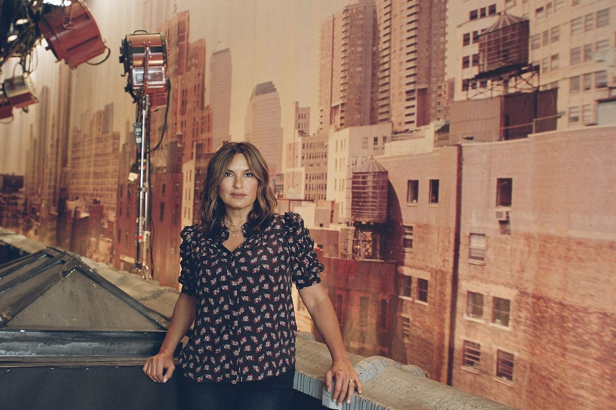 Mariska Hargitay en el set de La Ley y el Orden. SVU