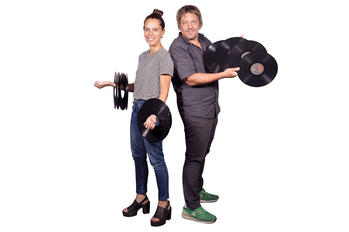 Marisol Urueña y Lionel Rodríguez, dueños de Laser Disc