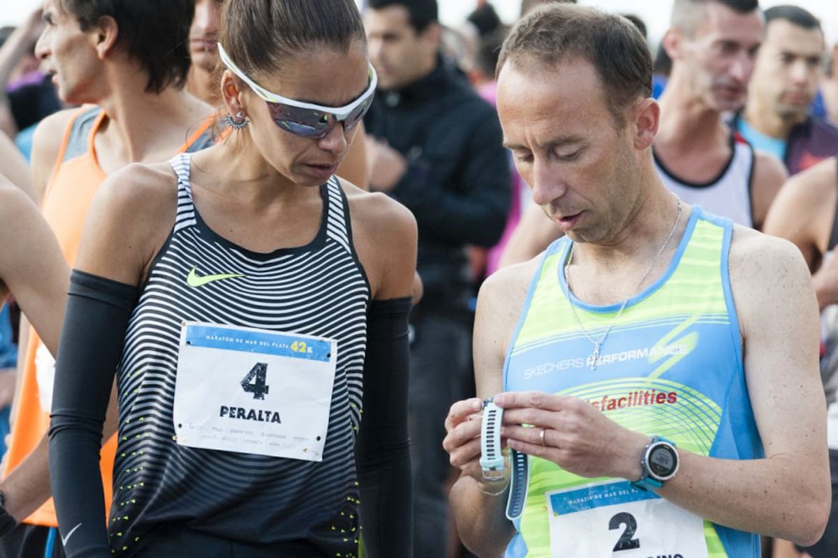 Marita Peralta y Mariano Mastromarino, dos de los mejores maratonistas del país