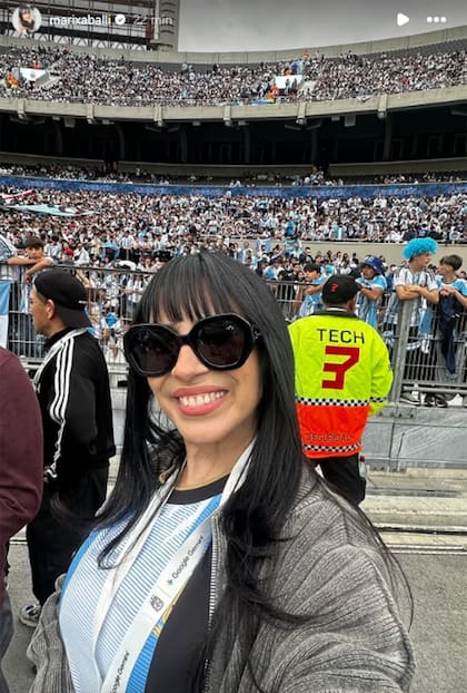 Marixa Balli fue una de las personalidades que pudieron ver la despedida en el estadio