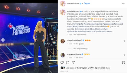 Marjorie de Souza estuvo presente en la final de La Casa de los Famosos 2