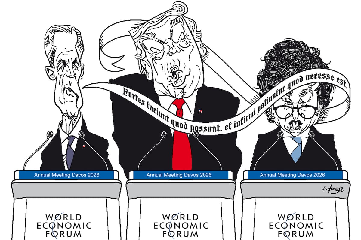 Mark Carney, Donald Trump y Javier Milei