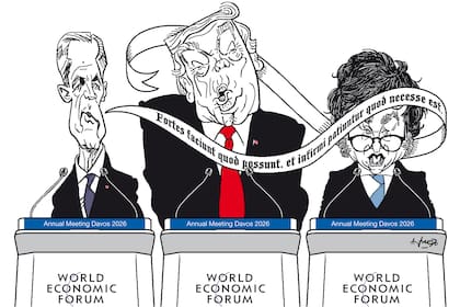 Mark Carney, Donald Trump y Javier Milei