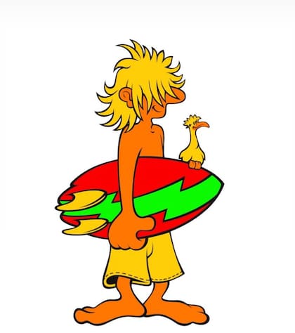 Mark, el surfer rubio de pelo parafinado, ese que representaba a los jóvenes bohemios de la playa, fue ideado por Bouzada y creado por Claudio García.