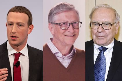 Mark Zuckerber, Bill Gates y Warren Buffett están dentro de los magnates con una fortuna superior al billón de dólares