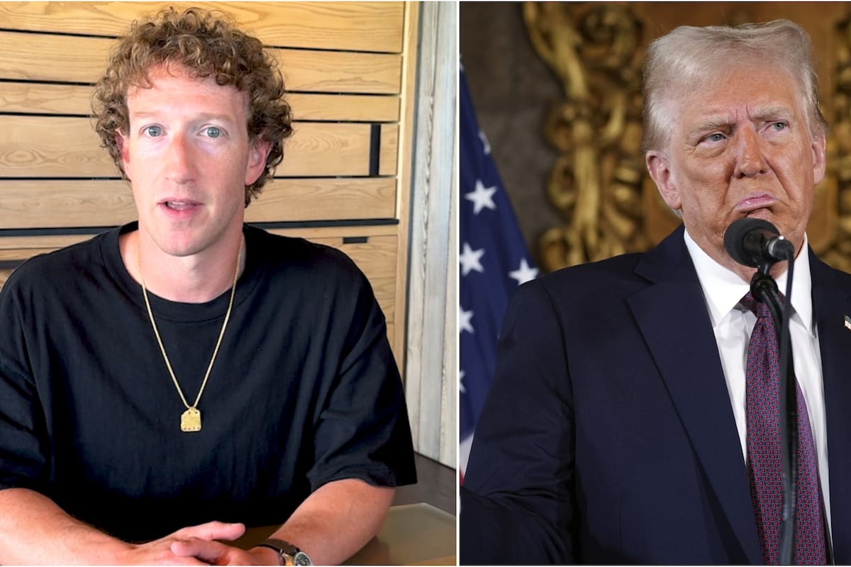 Mark Zuckerberg y Donald Trump