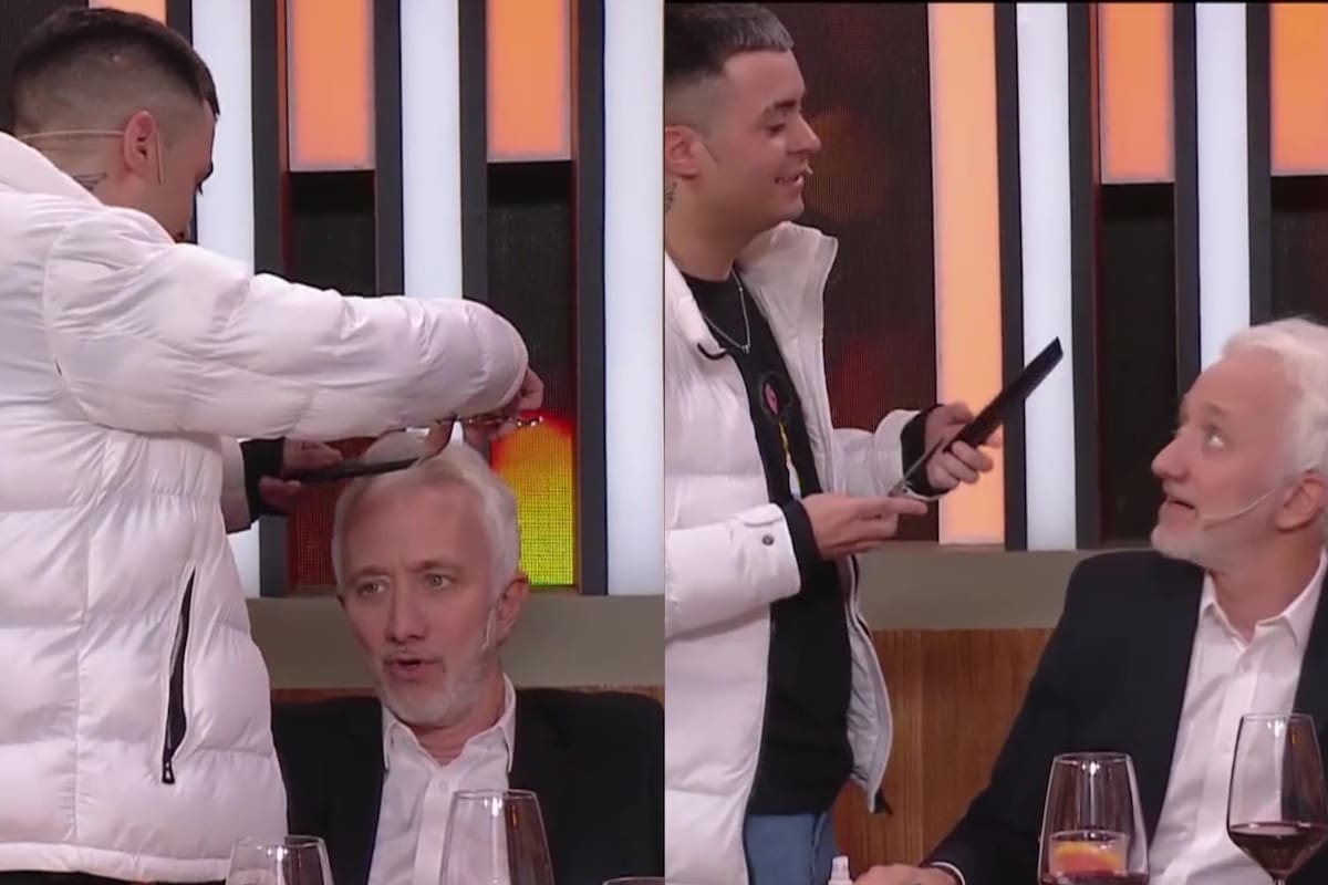 Markito Navaja le cortó el pelo a Andy Kusnetzoff en PH