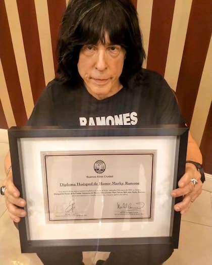 Marky Ramone fue declarado Huésped de Honor de la Ciudad de Buenos Aires