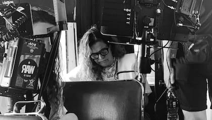Marlene Rodríguez Miranda en la grabación de "Refugio"
