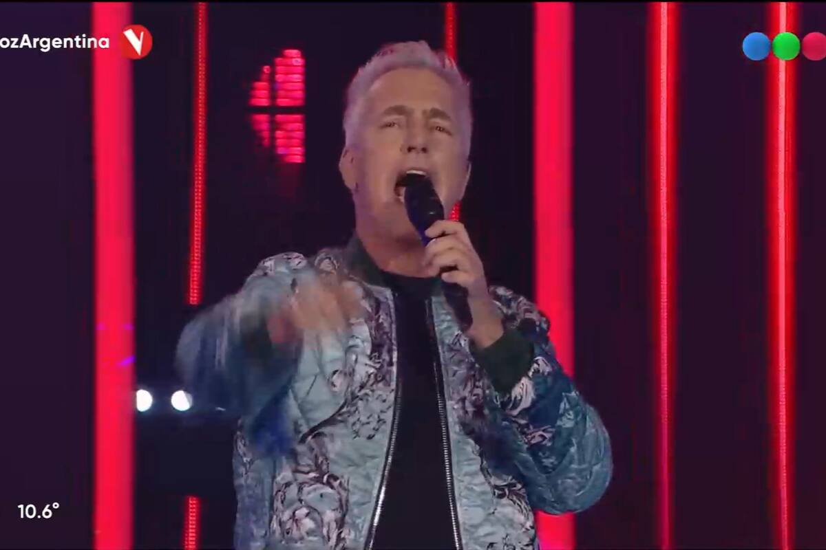 Marley al frente de La voz argentina, el talent show que logró una gran audiencia en la noche del domingo