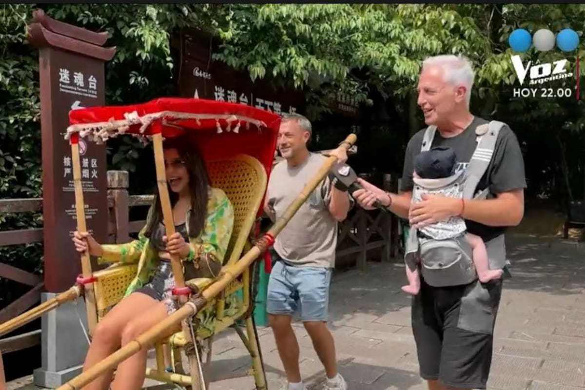 Marley con Charlotte Caniggia en Por el mundo