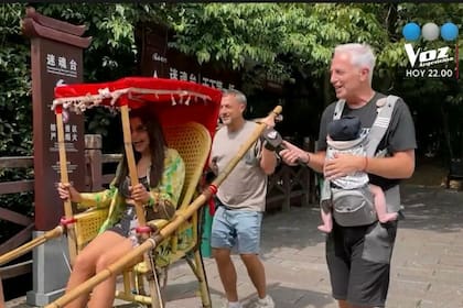 Marley con Charlotte Caniggia en Por el mundo