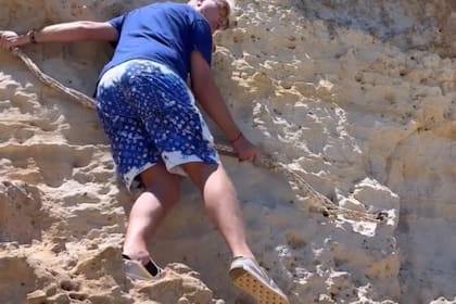 Marley escaló en Italia para llegar a una cueva y casi se cae: “Parezco el doble de riesgo de Tom Cruise”