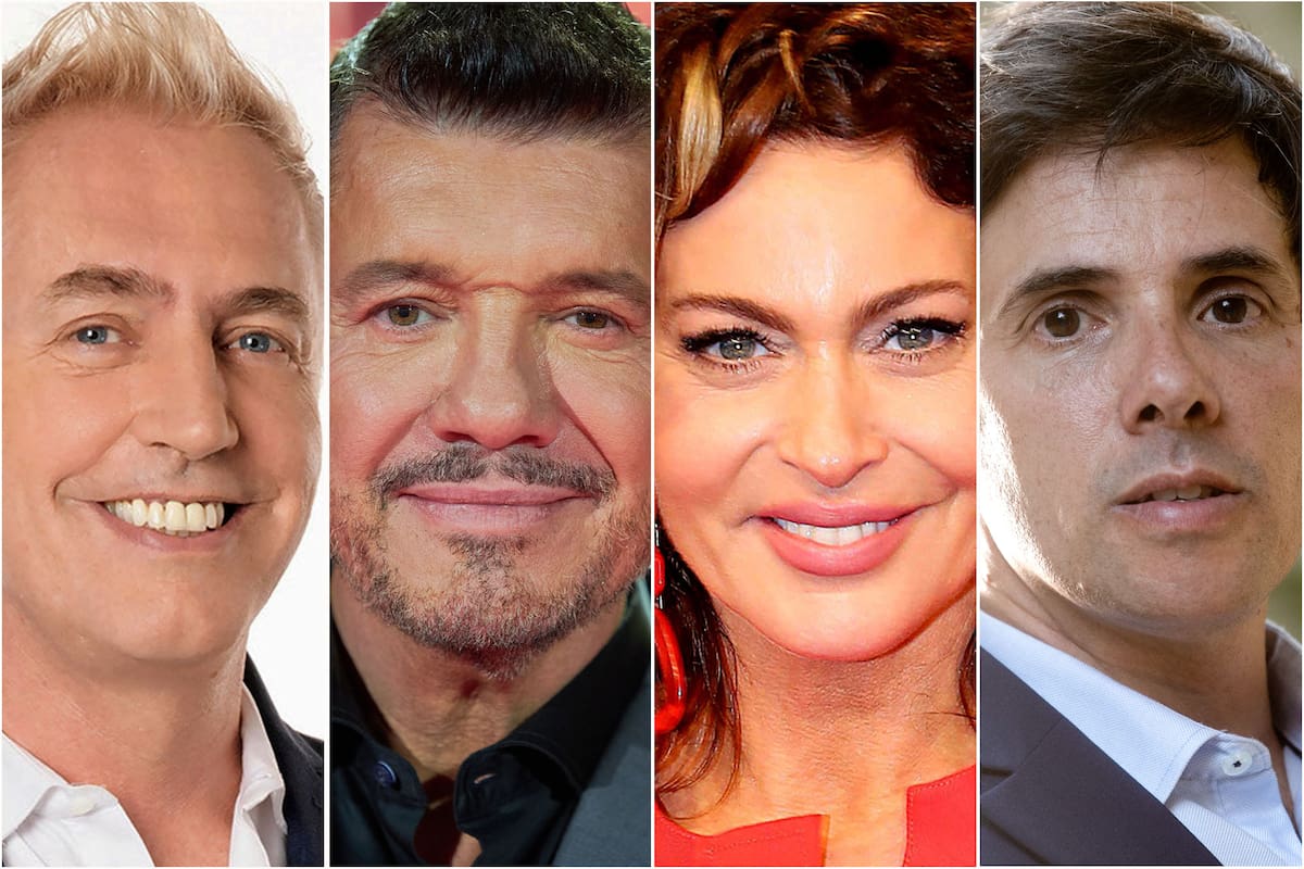 Marley, Marcelo Tinelli, Karina Mazzocco y Robertito Funes Ugarte, protagonistas de una jornada televisiva con rating alicaído