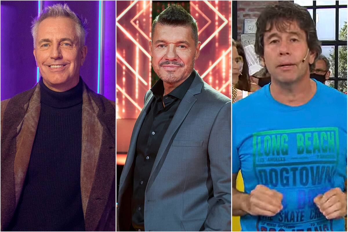 Marley, Marcelo Tinelli y el cocinero Ariel Rodríguez Palacios, tres protagonistas de la grilla del miércoles