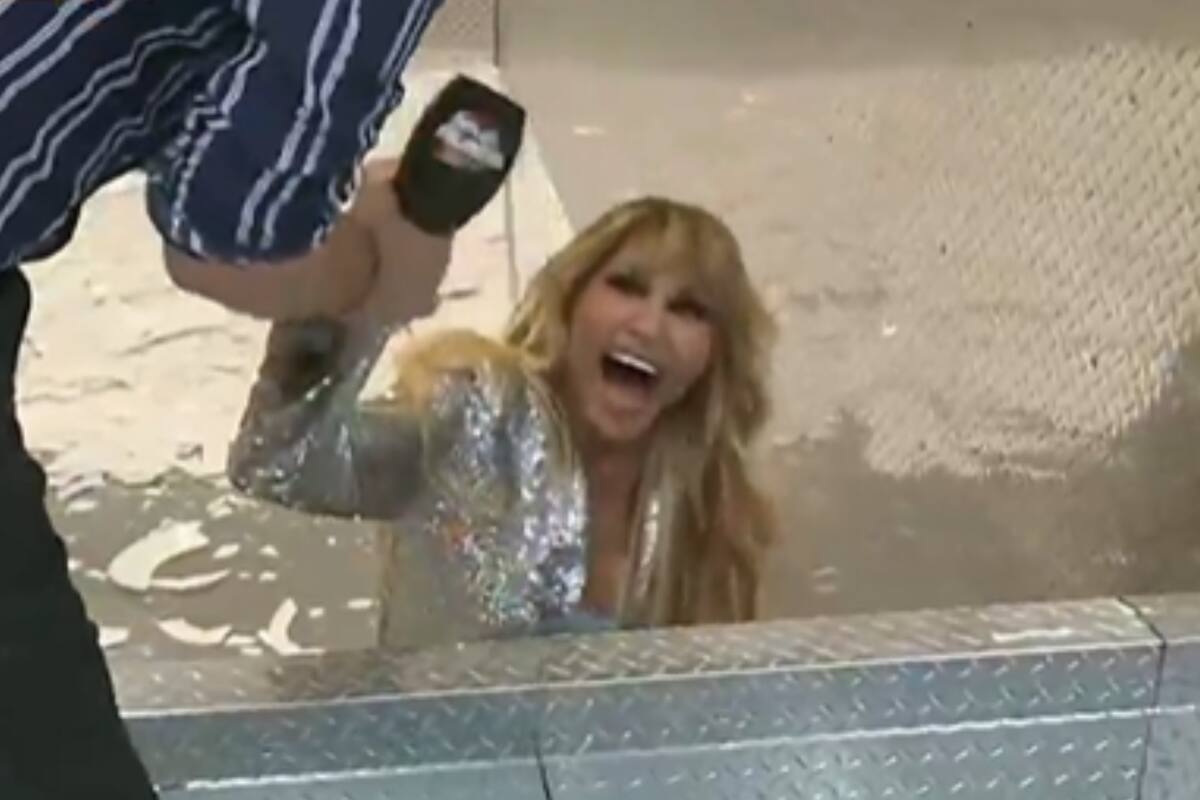 Marley tuvo que auxiliar a Vicky Xipolitakis (Crédito: Captura de video Telefe)