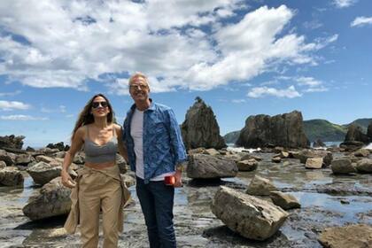 Marley y Jimena Barón, sonrientes en su viaje en Japón