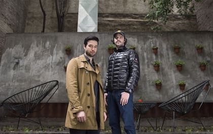 Marone y Winter, bien abrigados para protegerse del invierno porteño