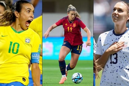 Marta, Alex Putellas y Alex Morgan, tres de las estrellas que estarán en el Mundial.