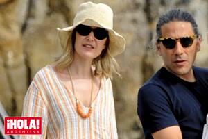 Marta con Carlos Torretta en la Riviera francesa.