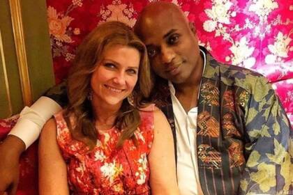 Marta Luisa con su novio chamán de celebrities