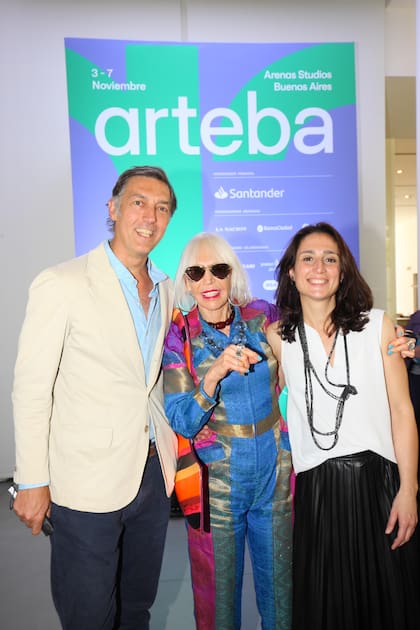 Marta Minujín con sus hijos, Facundo y Gala Gómez Minujín