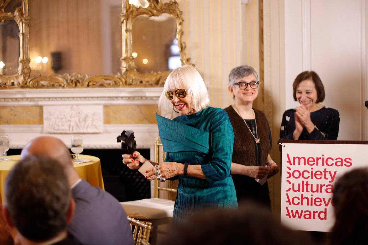 Marta Minujín fue premiada en Nueva York por sus cinco décadas de prolífica carrera