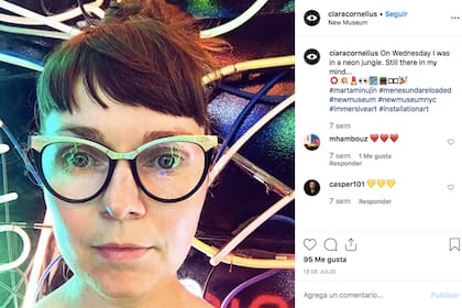 "Una jungla de neón" se quedó en la mente de Clara, que visitó el New Museum de Nueva York