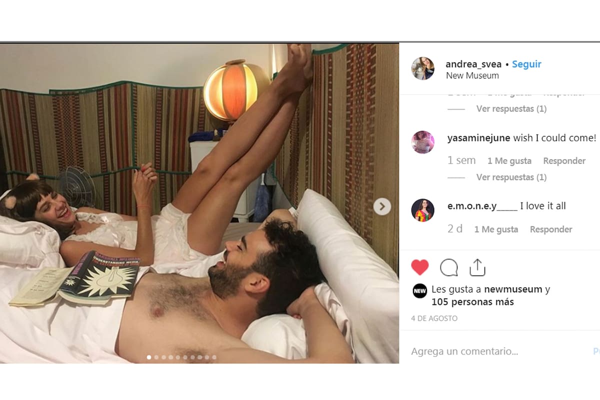 Marta Minujín vigila su propia muestra en Nueva York desde Instagram