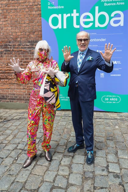 Marta Minujín y Gino Bogani