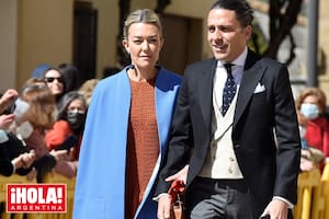 Marta Ortega, en su primera aparición pública tras asumirla presidencia de Inditex, y su marido, Carlos Torretta.