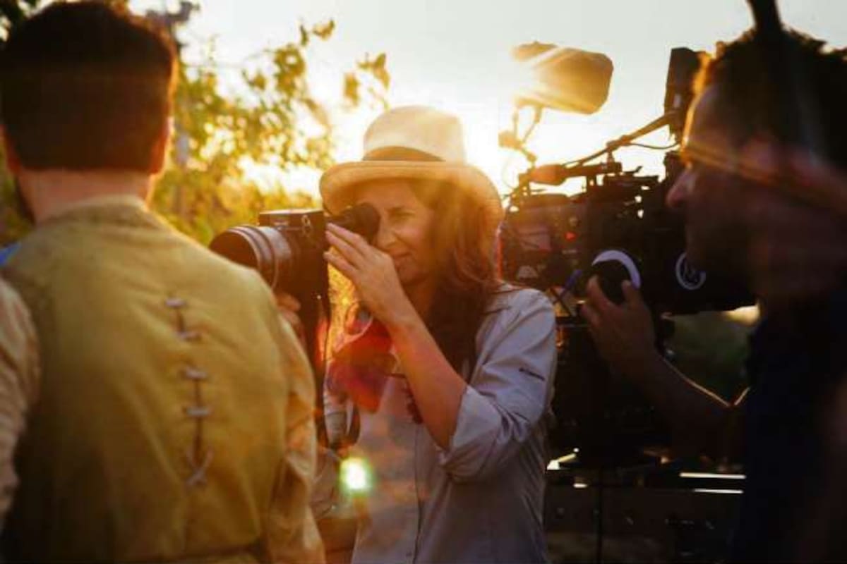 Martel, durante el rodaje del film ganador