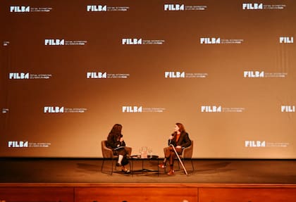 Martel, en el auditorio del Malba