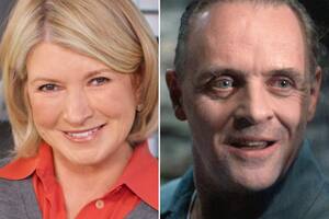 Martha Stewart y Anthony "Hannibal" Hopkins