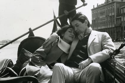 Martha y Julio en Venecia, en una de las fotos que publicó el artista en Instagram