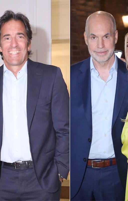 Martín Arana, Horacio Rodríguez Larreta y Milagros Maylin, Agustina Maylin
