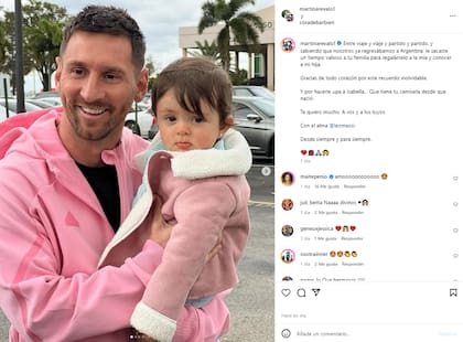 Martín Arévalo contó cómo fue el encuentro con Leo Messi (Foto: Instagram @martinarevalo1)