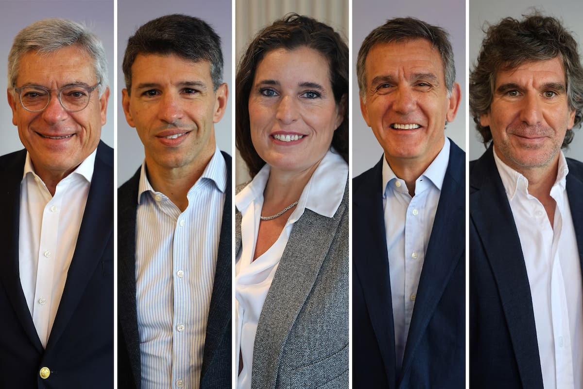 Martín Berardi (Ternium Argentina), Rafael Soto (Modo), María Julia Bearzi (Endeavor), Gustavo “Paco” Manríquez (Banco Supervielle) y Pablo Tamburo (Argensun Foods)