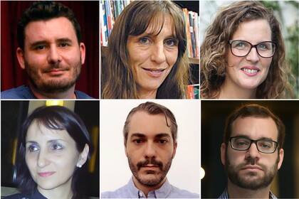 Martín Blasco, María Wernicke, Melina Pogorelsky, Mónica Cragnolini, Hernán Borisonik y Ariel Gurevich, seis de los flamantes Premios Nacionales 2020
