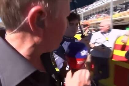 Martin Brundle hizo un intento infructuoso para tener una breve entrevista con Franco Colapinto