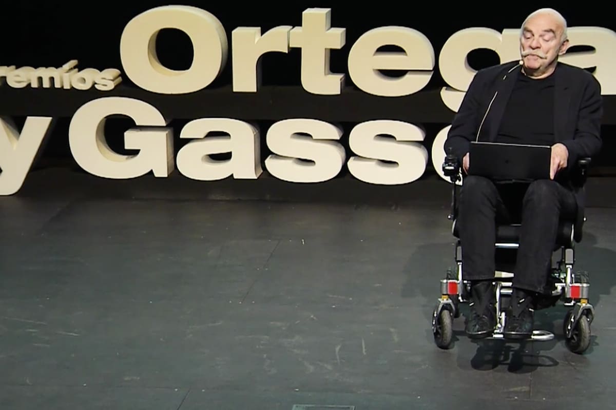 Martín Caparrós durante la entrega de premios Ortega y Gasset 2023