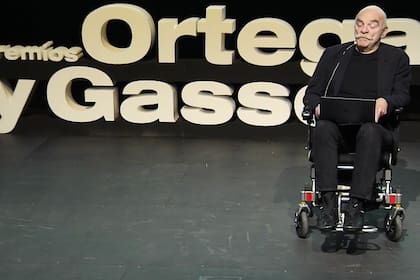 Martín Caparrós durante la entrega de premios Ortega y Gasset 2023