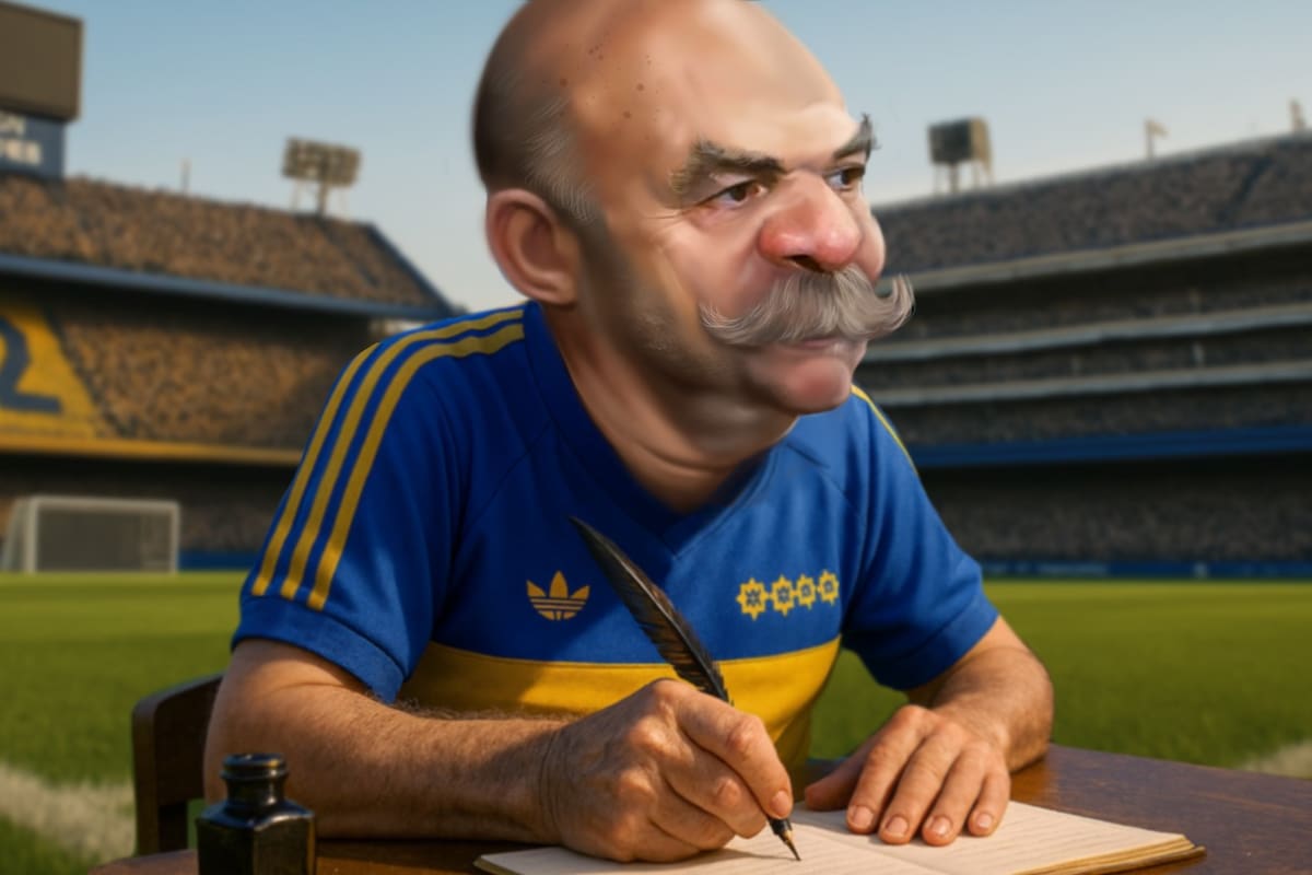 Martín Caparrós, en su amada Bombonera