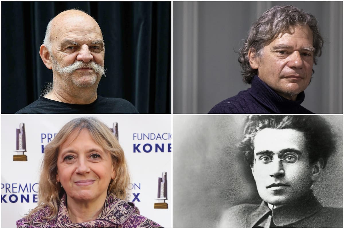 Martín Caparrós, Roberto Gargarella, Hinde Pomeraniec y el marxista italiano Antonio Gramsci