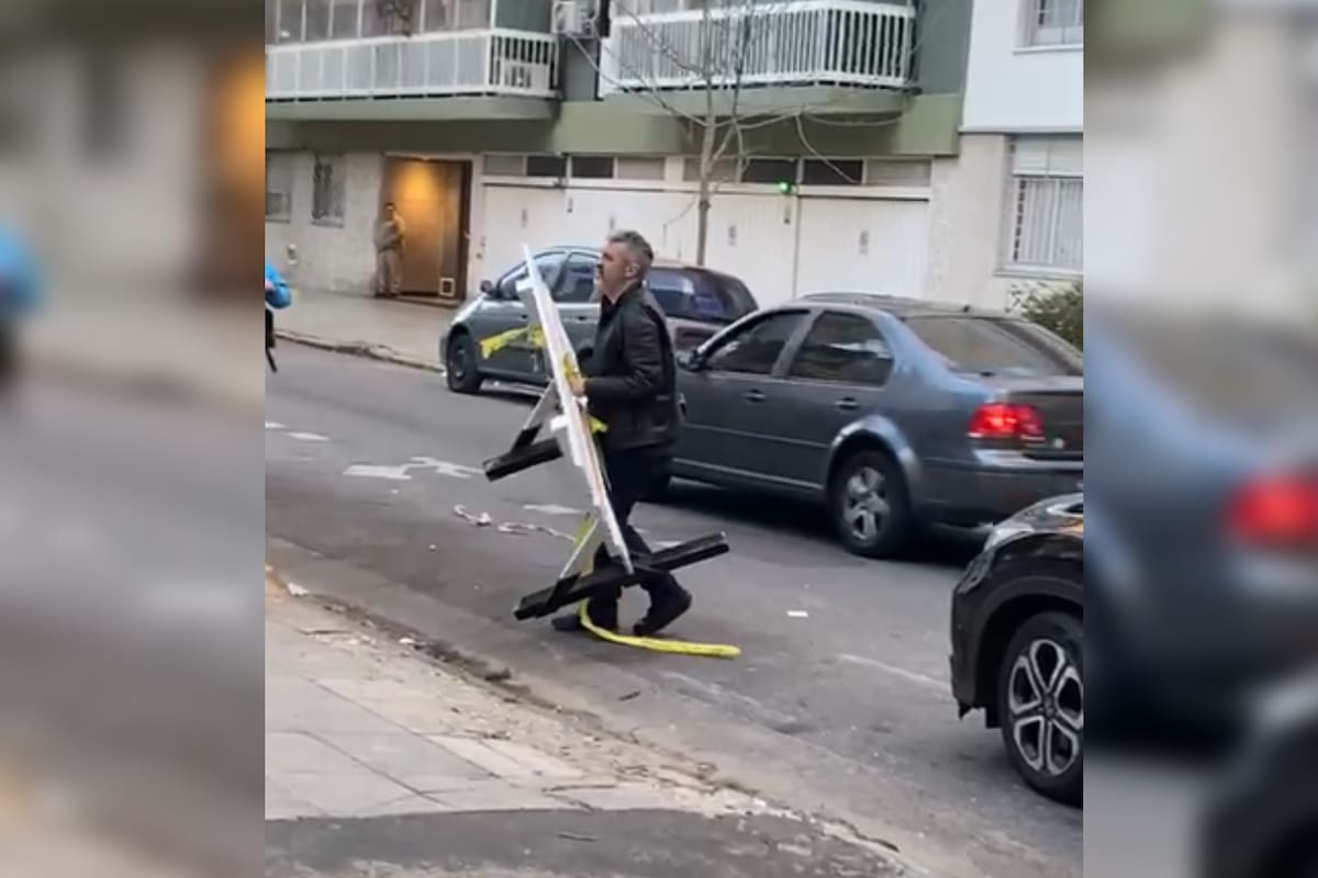 Martín Ciccioli fue denunciado por un hecho en la vía pública (Captura video)