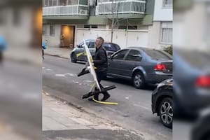 Martín Ciccioli fue denunciado por un hecho en la vía pública (Captura video)